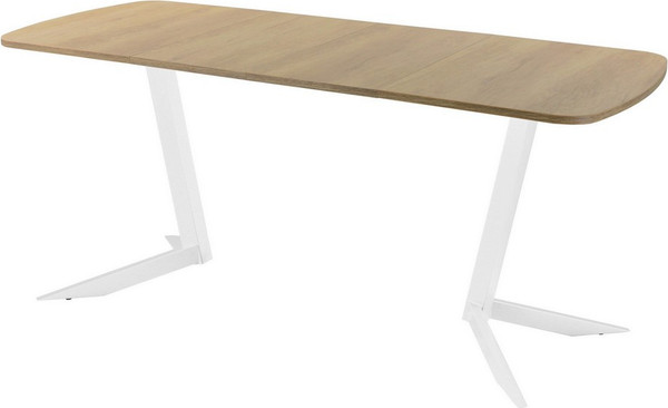 Изображение товара Обеденный стол AMC Elite Е19(1100) D2 (белый/дуб небраска натур)