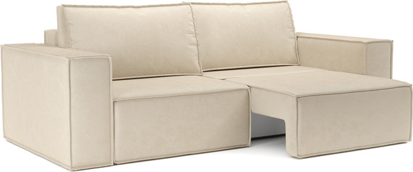 Изображение товара Диван Mebel-Ars Еврокнижка Эмби (бархат бежевый Star Velvet 6 Light Beige)