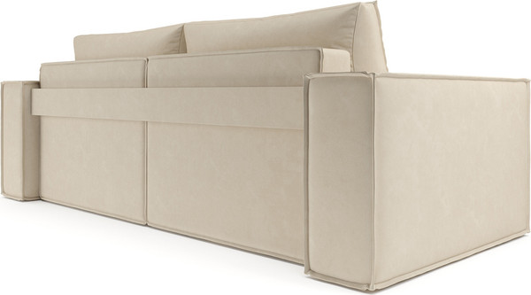 Изображение товара Диван Mebel-Ars Еврокнижка Эмби (бархат бежевый Star Velvet 6 Light Beige)