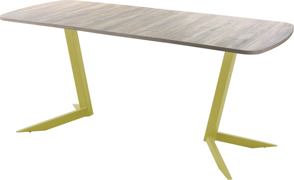 Изображение товара Обеденный стол AMC Elite Е19(1100) D2 (золото/дуб уайт-ривер песочно-бежевый)