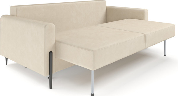 Изображение товара Диван Mebel-Ars Мегион (бархат бежевый Star Velvet 6 Light Beige)