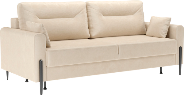 Изображение товара Диван Mebel-Ars Мегион (бархат бежевый Star Velvet 6 Light Beige)