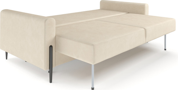 Изображение товара Диван Mebel-Ars Мегион (бархат бежевый Star Velvet 6 Light Beige)