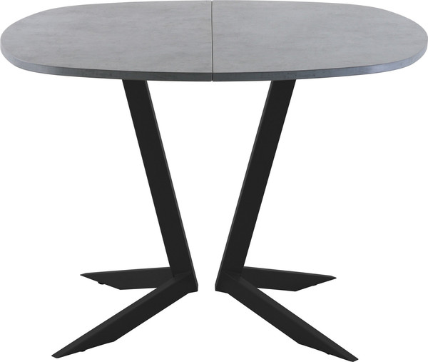 Изображение товара Обеденный стол AMC Elite Е19(900) D7 (черный/бетон чикаго светло-серый)
