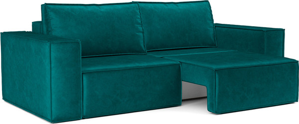 Изображение товара Диван Mebel-Ars Еврокнижка Эмби (бархат сине-зеленый Star Velvet 43 Black Green)