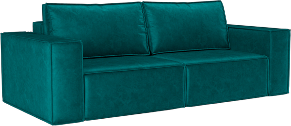 Изображение товара Диван Mebel-Ars Еврокнижка Эмби (бархат сине-зеленый Star Velvet 43 Black Green)