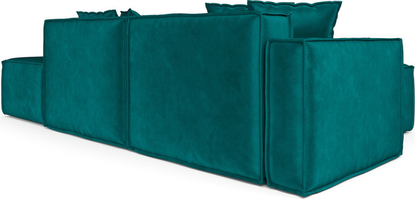 Изображение товара Диван угловой Mebel-Ars Модульный Модион (бархат сине-зеленый Star Velvet 43 Black Green)