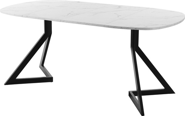 Изображение товара Обеденный стол AMC Elite Е20(900) D7 (черный/мрамор кристалл)