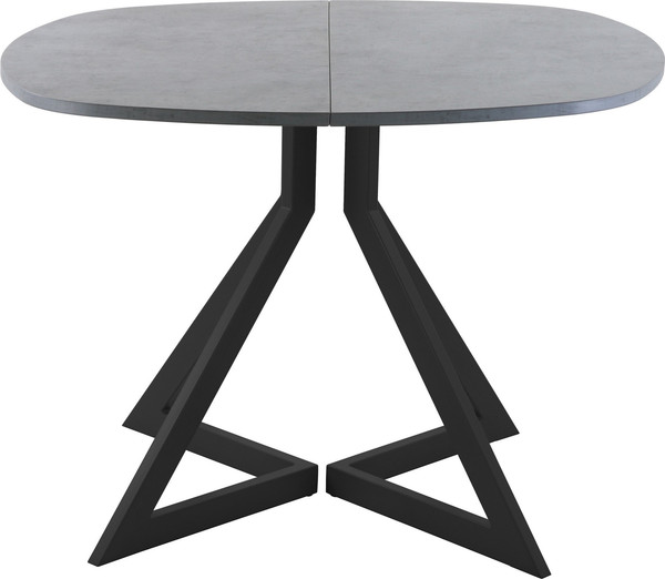 Изображение товара Обеденный стол AMC Elite Е20(900) D7 (черный/бетон чикаго светло-серый)