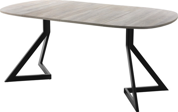 Изображение товара Обеденный стол AMC Elite Е20(900) D7 (черный/дуб уайт-ривер песочно-бежевый)