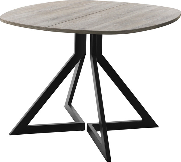 Изображение товара Обеденный стол AMC Elite Е20(900) D7 (черный/дуб уайт-ривер песочно-бежевый)