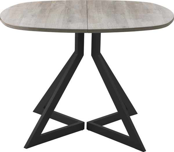 Изображение товара Обеденный стол AMC Elite Е20(900) D7 (черный/дуб уайт-ривер песочно-бежевый)