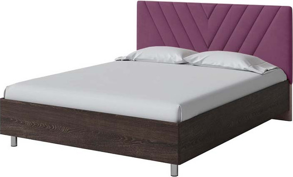 Изображение товара Двуспальная кровать Proson Ora 160x200 (дуб кантербери/Manhattan 22 ягодный пломбир)