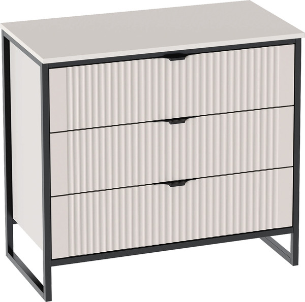 Изображение товара Комод Мебельград Нора 3 ящика (персидский жемчуг)