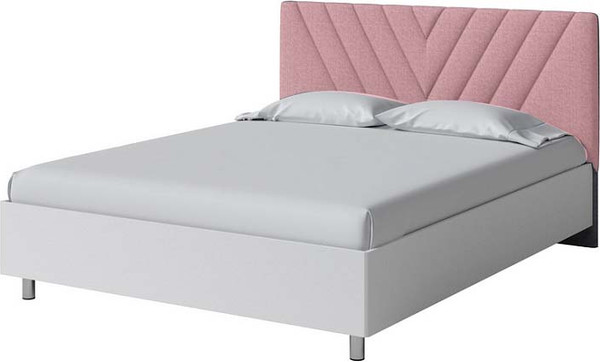 Изображение товара Односпальная кровать Proson Ora 90x200 (белый/Manhattan 4 Розовый жемчуг)