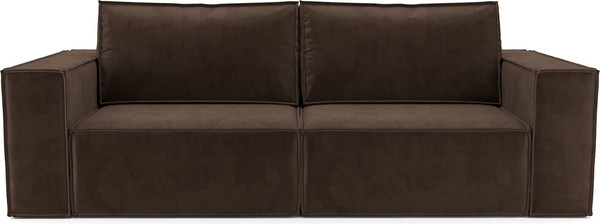 Изображение товара Диван Mebel-Ars Еврокнижка Эмби (велюр молочный шоколад НВ-178/13)