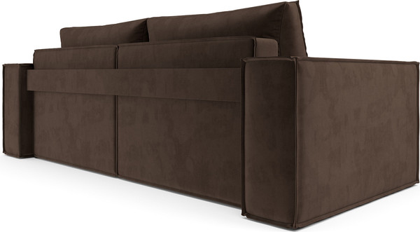 Изображение товара Диван Mebel-Ars Еврокнижка Эмби (велюр молочный шоколад НВ-178/13)