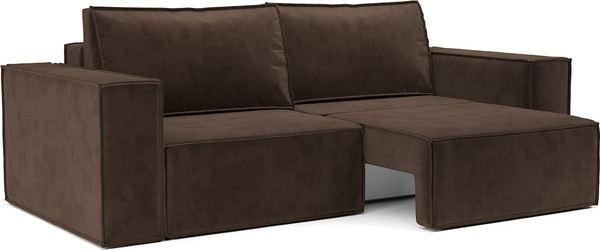 Изображение товара Диван Mebel-Ars Еврокнижка Эмби (велюр молочный шоколад НВ-178/13)