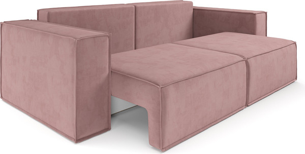 Изображение товара Диван Mebel-Ars Еврокнижка Эмби (велюр пудра НВ-178/18)