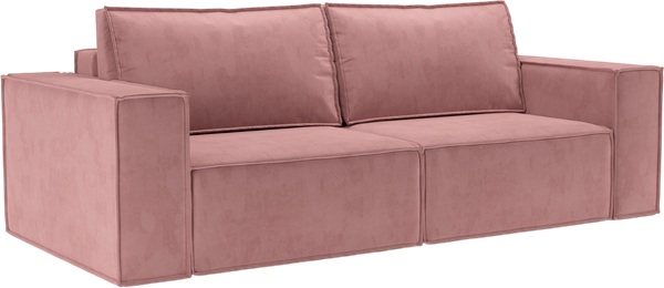 Изображение товара Диван Mebel-Ars Еврокнижка Эмби (велюр пудра НВ-178/18)