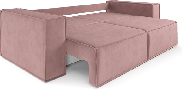 Изображение товара Диван Mebel-Ars Еврокнижка Эмби (велюр пудра НВ-178/18)