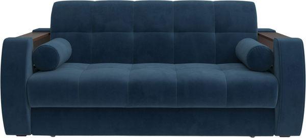 Изображение товара Диван Mebel-Ars Аккордеон Барон №3 НПБ 120x200 (темно-синий Luna 034)