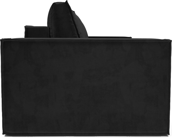Изображение товара Диван Mebel-Ars Еврокнижка Эмби (велюр черный HB-178/17)