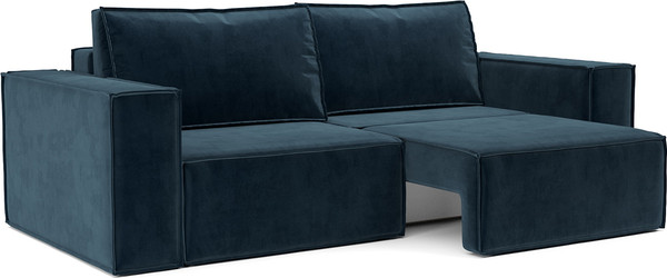 Изображение товара Диван Mebel-Ars Еврокнижка Эмби (темно-синий Luna 034)