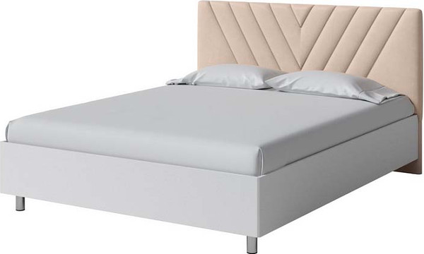 Изображение товара Односпальная кровать Proson Ora 90x200 (белый/Monopoly миндаль 111)