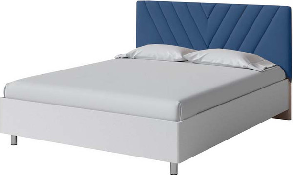 Изображение товара Двуспальная кровать Proson Ora 160x200 (белый/Tesla деним)