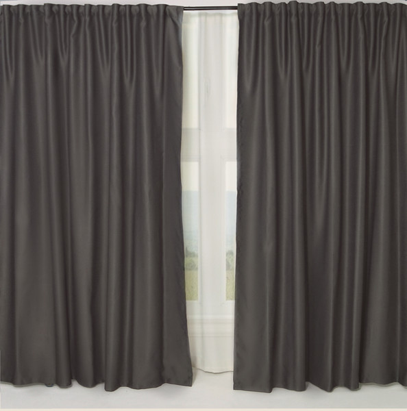 Изображение товара Комплект штор Mio Tesoro Канвас 150x250 (2шт, темно-серый)