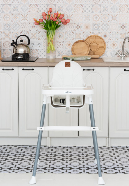 Изображение товара Стульчик для кормления VipBaby 3в1 Loft Lux  (White)