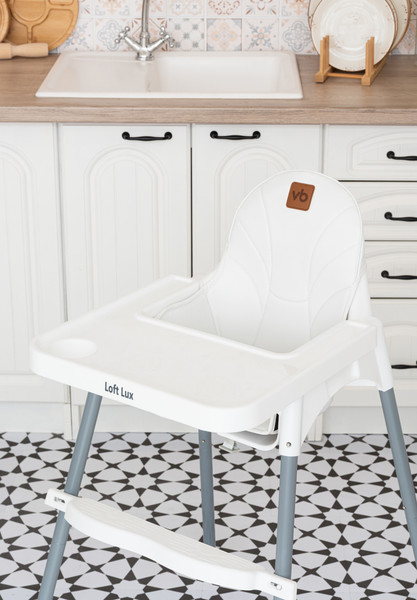 Изображение товара Стульчик для кормления VipBaby 3в1 Loft Lux  (White)