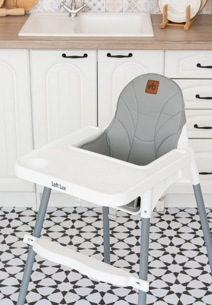Изображение товара Стульчик для кормления VipBaby 3в1 Loft Lux (Grey)