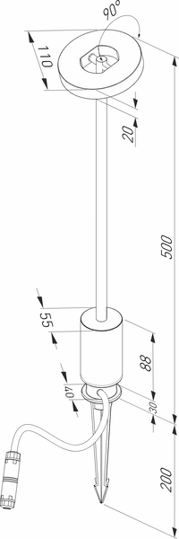 Изображение товара Светильник уличный Elektrostandard Verano 35185/S (черный)