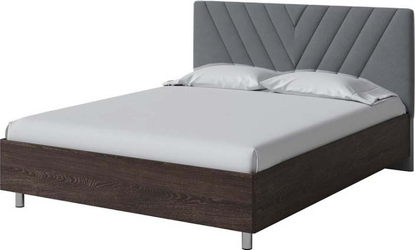 Изображение товара Двуспальная кровать Proson Ora 160x200 (дуб кантербери/Monopoly британский серый 996)