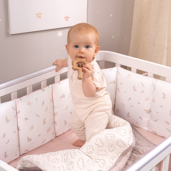 Изображение товара Комплект постельный для малышей Perina Sleepy / КПП6.100-SL.07 (розовый)