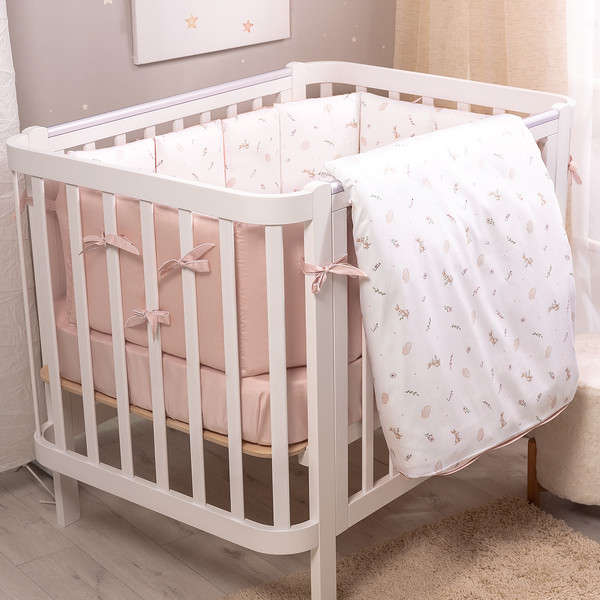 Изображение товара Комплект постельный для малышей Perina Sleepy / КПП6.100-SL.07 (розовый)