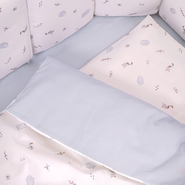 Изображение товара Комплект постельный для малышей Perina Sleepy / КПП6.100-SL.10 (голубой)