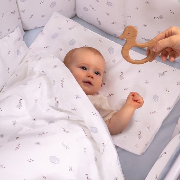Изображение товара Комплект постельный для малышей Perina Sleepy / КПП6.100-SL.10 (голубой)