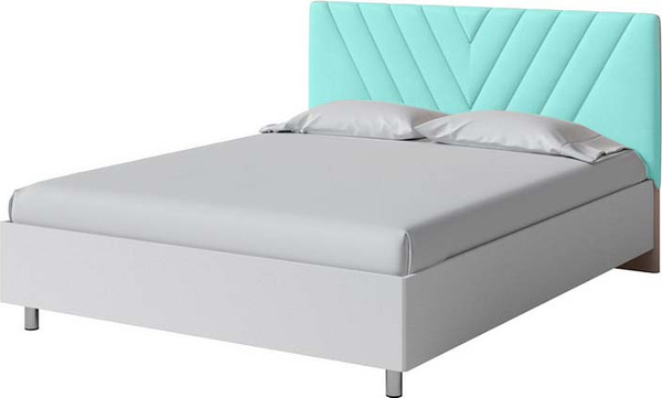 Изображение товара Полуторная кровать Proson Ora 140x200 (белый/Monopoly мятный лед 670)