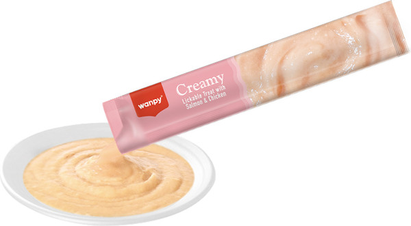 Изображение товара Лакомство для собак Wanpy Нежное пюре из лосося и курицы (70г)