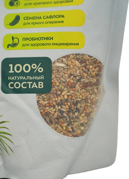 Изображение товара Корм для птиц Bambini Pets Для волнистых попугайчиков (800г)