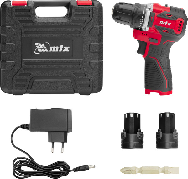 Изображение товара Аккумуляторная дрель-шуруповерт MTX CDB-BL-12 Li-Ion 12 В / 26184