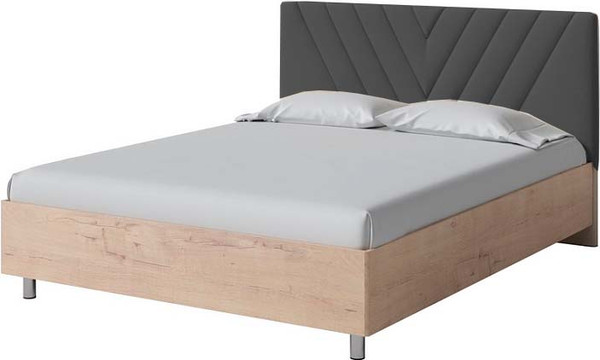 Изображение товара Двуспальная кровать Proson Ora 160x200 (бунратти/Ultra мокрый асфальт)