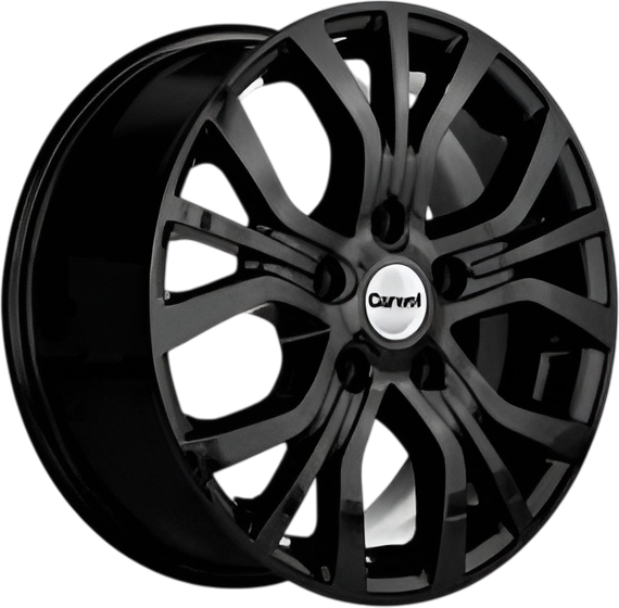 Изображение товара Литой диск Carwel Лум 16x6.5" 5x114.3мм DIA 67.1мм ET 38мм BL