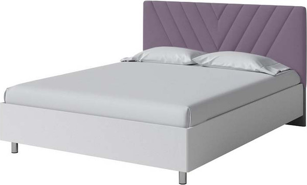 Изображение товара Двуспальная кровать Proson Ora 160x200 (белый/Ultra сливовый)