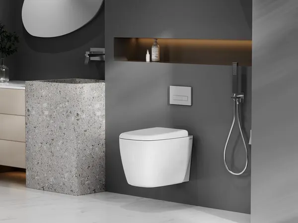 Изображение товара Унитаз подвесной Abber Rechteck AC1217 (белый)