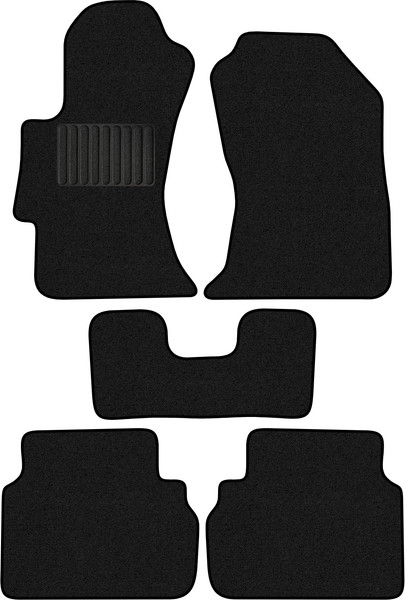 Изображение товара Комплект ковриков для авто Alicosta 1241_1_PR-6 для Subaru XV SUV/GT 2017-н.в. (ворс, черный)