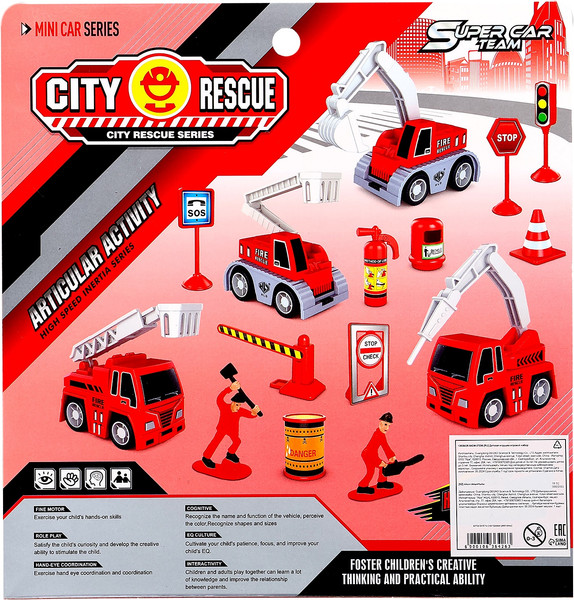 Изображение товара Набор игрушечных автомобилей Sima-Land Пожарная служба / 10636426 (5шт)